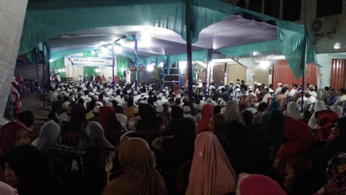 Isra Mikraj Ribuan Jamaah Padati Sekitaran Pasar Terapung Tembilahan