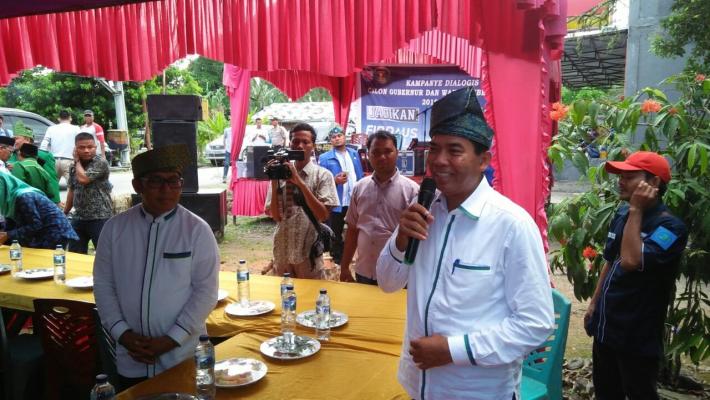 Kampanye  Dialogis  di Siak, Firdaus: Kita Semua Kawan yang Sedang Berebut Hati Rakyat