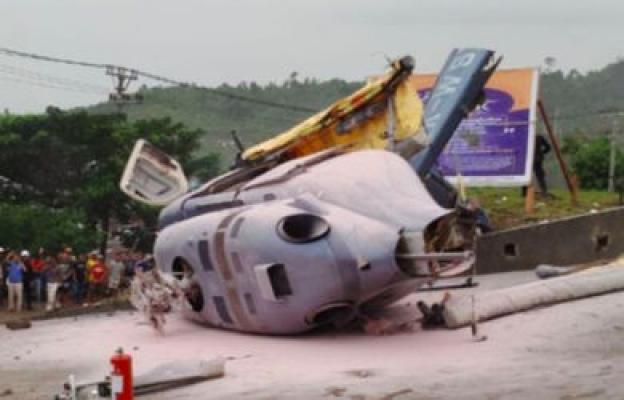 Mengerikan! Ini Video Helikopter Jatuh Angkut Warga Tiongkok di Morowali