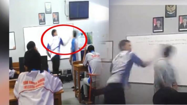 Polisi Tetapkan Jadi Tersangka Guru yang Tampar Muridnya hingga Jatuh Tersungkur