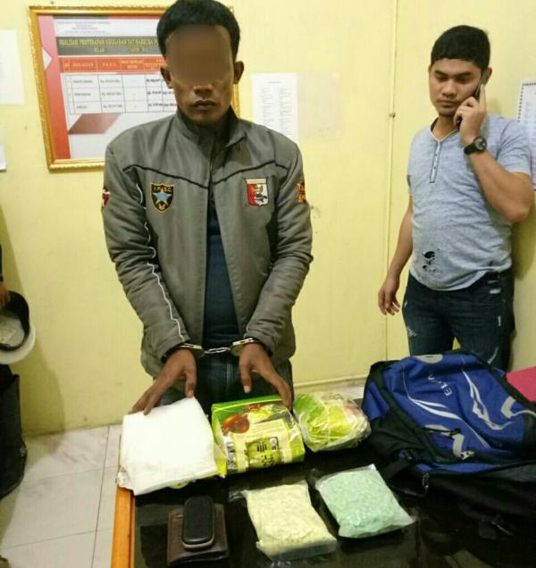 Saat Giat Cipkon, Polres Rohil Temukan 3 Kg Sabu dan 2 Ribu Butir Pil Extacy Dari Pria Ini 