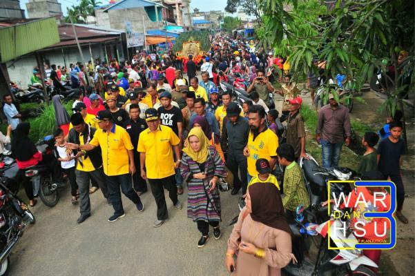 Selama masa kampanye Sambutan Warga terhadap WARDAN-SU Selalu di banjiri Warga.