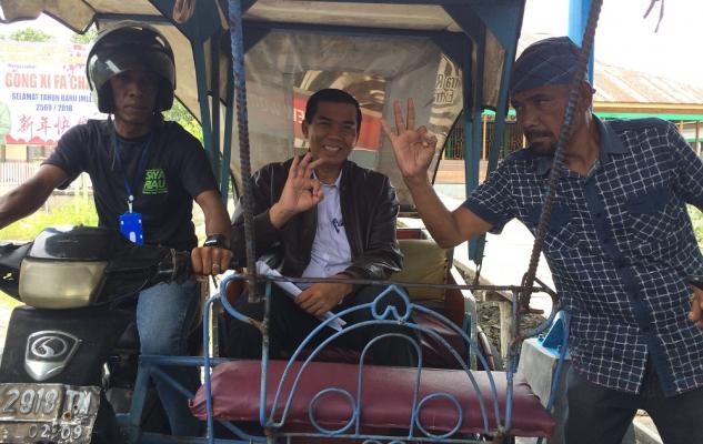 Tiba di Selatpanjang, Firdaus Disambut Konvoi Abang Becak, Harapan Mereka...