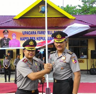AKBP Pandra Titip Pesan Kepada Kapolres Meranti Baru, Ini Isinya