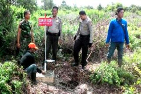 Agar Tidak Terbakar Lagi, 50 Sumur Bor Dibangun di Lahan Rimbo Panjang Kampar
