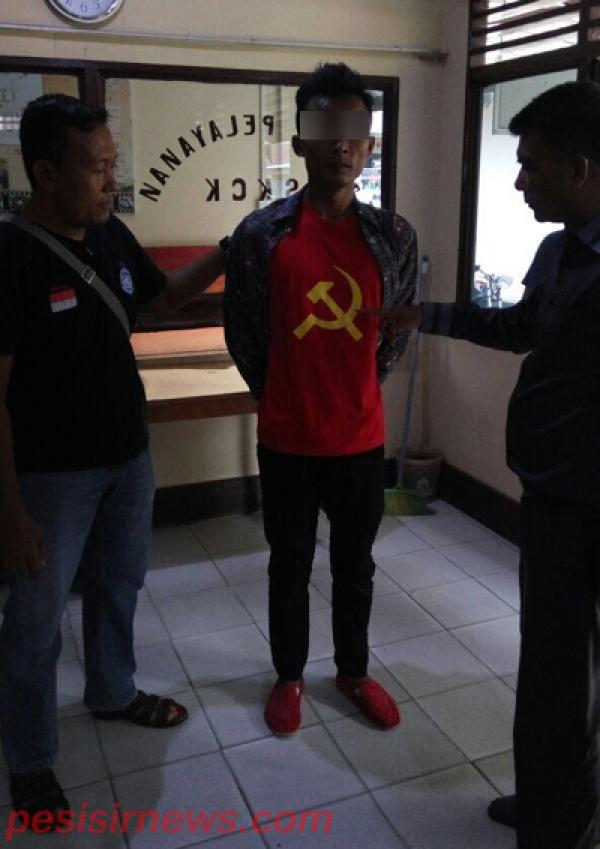 Gunakan Baju Kaos Lambang PKI, Seorang Pemuda di Inhil Diamankan Polisi