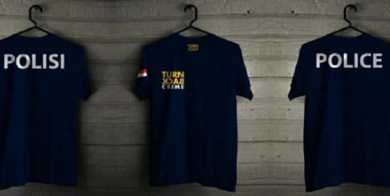 Kaos Turn Back Crime Bukan Seragam Polisi, Siapa Saja Boleh Pakai