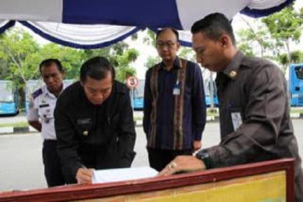 Operasikan 50 Bus TMP Bantuan Kemenhub, Pemko Pekanbaru Minta Bantu Bank Mandiri