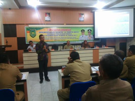 Pemkab Inhil Sosialisasikan Penyaluran Dana Hibah Bansos