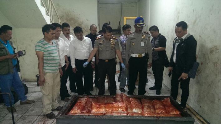 Sebuah Gudang Digrebek, Sabu 70 Kg Berhasil Diamankan Polisi