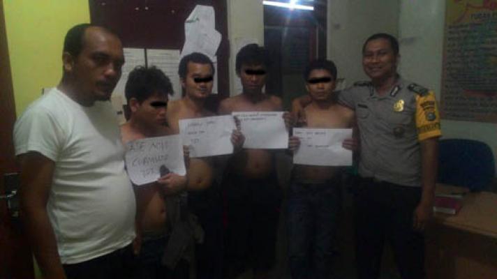 Ingin Kabur ke Sumbar, 5 Tahanan Sialang Bungkuk Ditangkap Polres Kampar