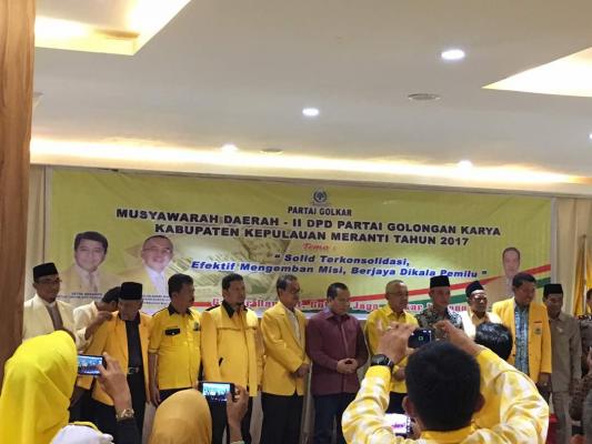 Musda II DPD Golkar Meranti, Arsyadjuliandi Rachman Dorong Peran Aktif Kaderisasi Dalam Pemilu
