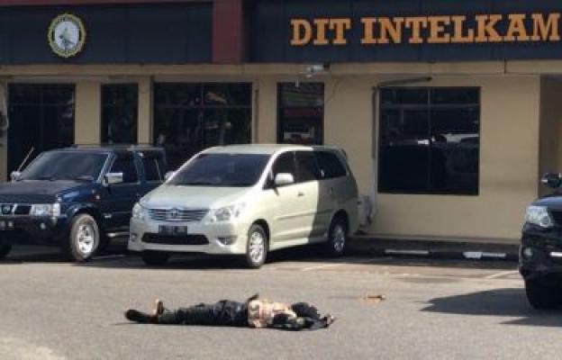 Ada Bom di Tubuh 4 Penyerang Mapolda Riau