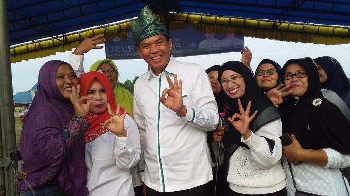 Bertetangga dengan Pekanbaru, Warga Pandau Jaya Hanya Pilih Firdaus-Rusli