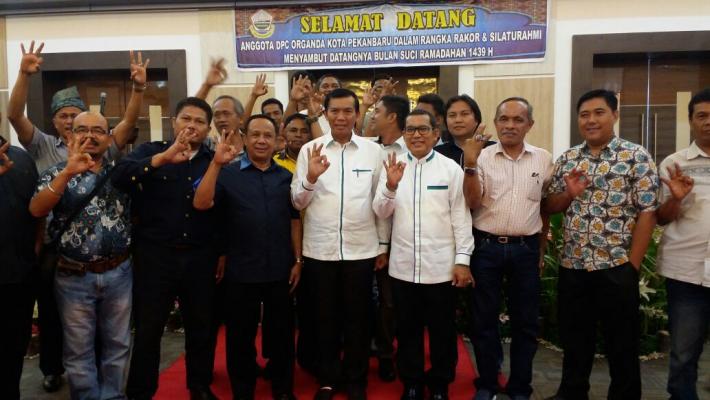 Gelar Rakor dan Silaturahmi, Organda Pekanbaru Nyatakan Dukung Firdaus-Rusli di Pilgubri 2018