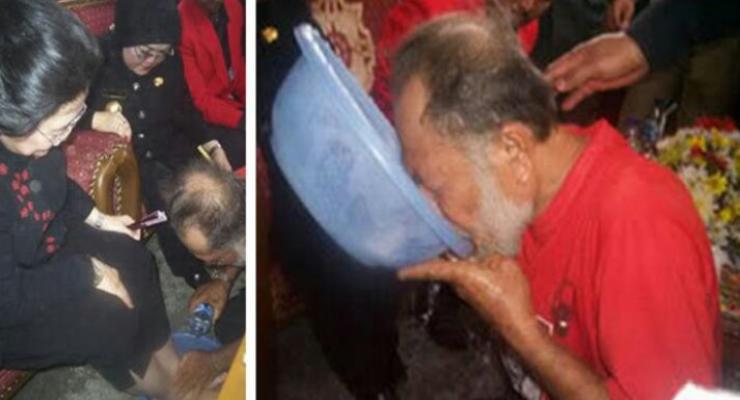 Heboh Minum Bekas Air Cuci Kaki Megawati Jadi Obrolan Ramai Dunia Maya