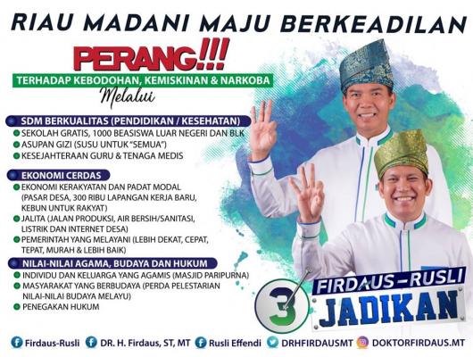 Ini Program Kesehatan Unggul yang Ditawarkan DR.Firdaus-Rusli Effendi