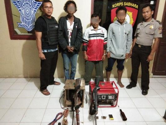 Pasang Jeratan Babi, Tiga Pria di Kemuning Ditangkap Polisi 
