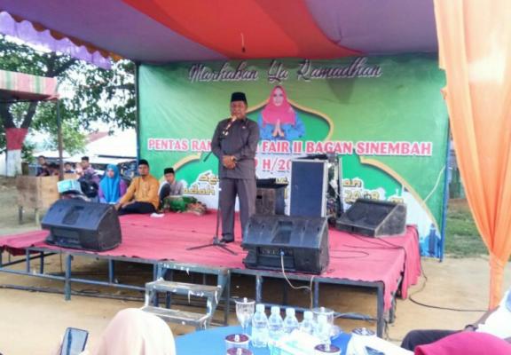 Plt Bupati Rohil Resmi Buka Ramadhan Fair II Bagan Sinembah