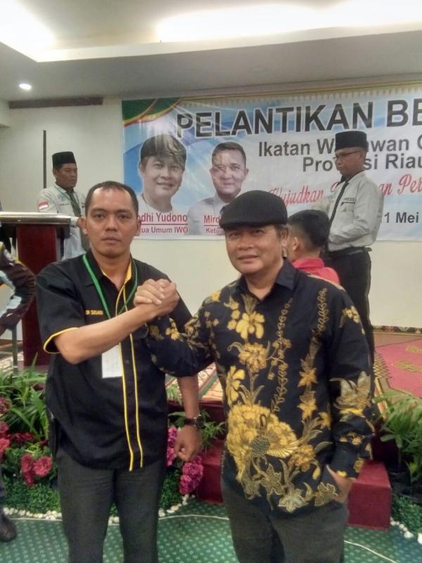 Resmi Dilantik Ketum IWO Pusat, Muridi Susandi Pimpin IWO Kabupaten Inhil 5 Tahun Kedepan.