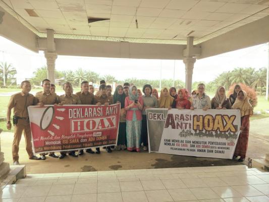 Terkait Pilkada, Polda Riau Deklarasi Anti Hoax di Rohil