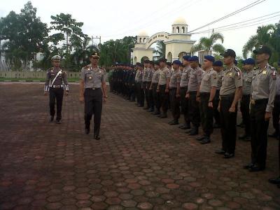 Polres Bengkalis Gelar Apel Pasukan Pengamanan Pilpres 