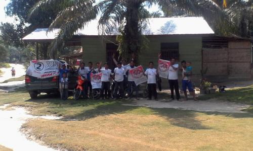 Relawan Jokowi-JK Bukit Kerikil Melakukan Perjalanan Dengan Sepeda Motor Ke Pekanbaru.