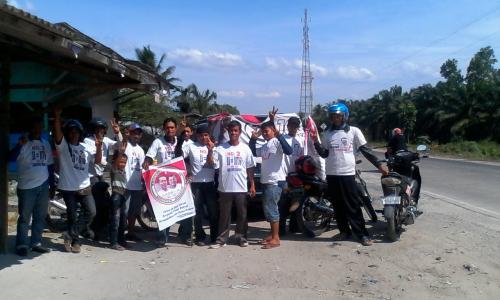 Relawan Pemenangan Jokowi-JK Bukit Kerikil Menuju Duri