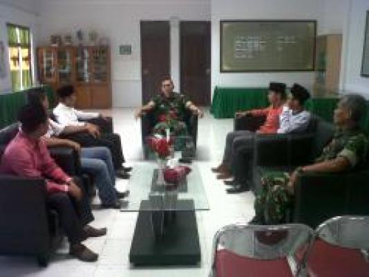 Audensi KNPI Kabupaten Bengkalis dengan Dandim 0303 Bengkalis