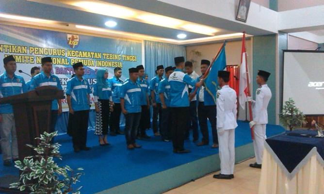 Pengurus KNPI Tebingtinggi Dilantik