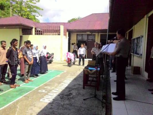 Polres Meranti Beri Sanksi Kepada 28 Siswa yang Diamankan Saat Konvoi Kelulusan
