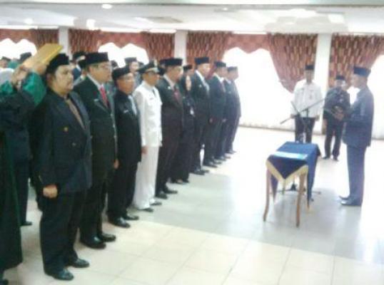Ayat Cahyadi Lantik 36 Pejabat yang Dimutasi