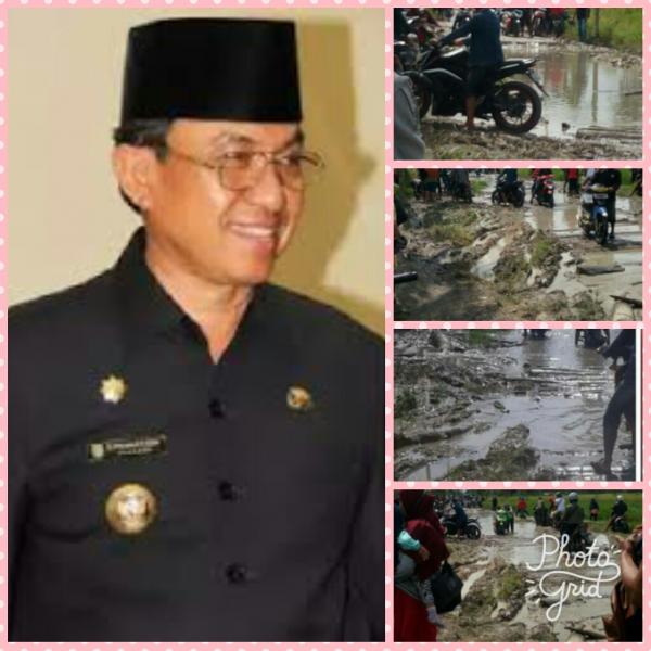 BUPATI INHIL HM.WARDAN MERESPON KELUHAN MASYARAKAT PULAU KIJANG DENGAN KONDISI JALAN YANG MEMPRIHATINKAN.