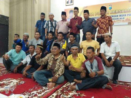 Polres Inhil buka puasa bersama awak media di Mapolres Inhil