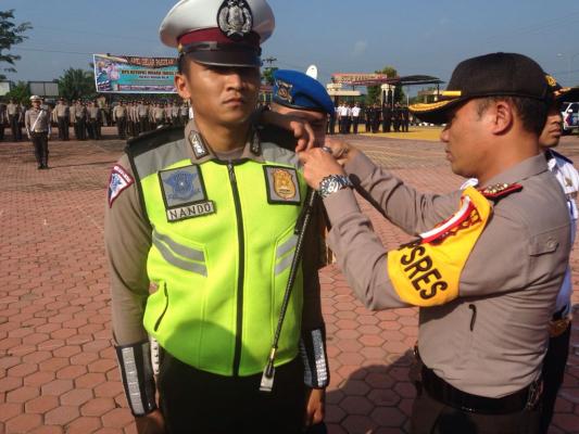 Apel Gelar Pasukan Ops Ketupat Muara Takus 2018 Dipimpin Langsung Kapolres Rohil 