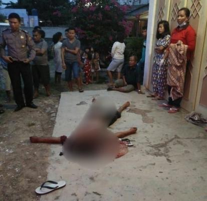 Heboh...Seorang warga Bagan Batu Barat ditemukan tewas bersimbah darah