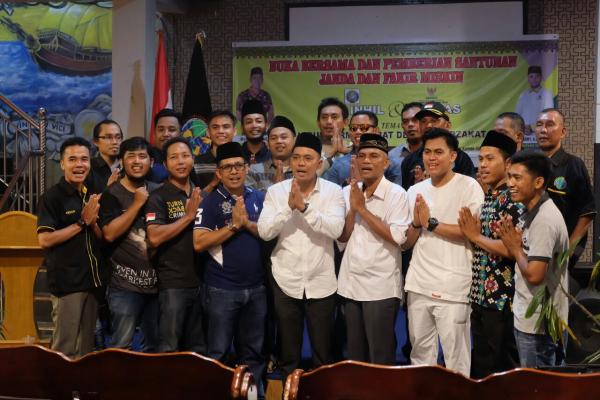 IWO dan BAZNAS Kab Inhil Buka bersama dan membagikan santunan bagi janda dan fakir miskin