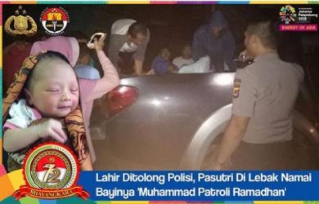 Kisah Polisi Bantu Ibu Melahirkan di Lebak-Banten, Bayi Diberi Nama Patroli Ramadhan