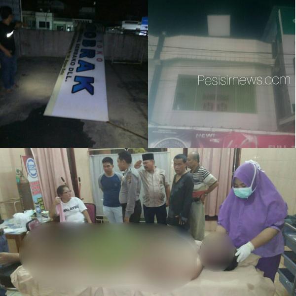 Pasang Plang Toko Ruben Tewas Tersengat Listrik 