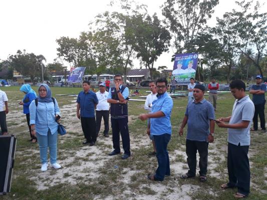 Sekjed Partai Demokrat Hinca Panjaitan tinjau lokasi Kampanye Firli di Bangkinang