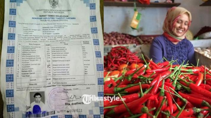 Sosok Ini Tak Sangka Cabe yang Dibelinya Dibungkus Pakai Surat Kelulusan, Nilainya Bikin Gagal Fokus