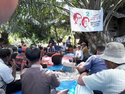 Relawan Jokowi-JK Bukit Kerikil Kempanye Dialogis dengan Petani 