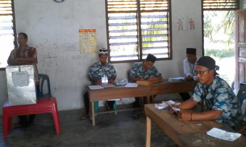 Hasil Penghitungan Sementara Pilpres di Bukit kerikil