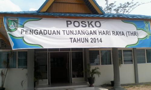 Posko Pengaduan THR Disnaskertrans Dumai  Tidak  Berfungsi