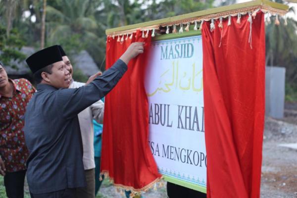 4 Bulan Lamanya, Kini Masjid Babul Khair Desa Mengkopot Berdiri Megah
