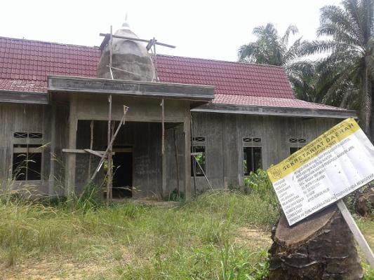 Kantor Penghulu Makmur Jaya Rohil Masih Terbengkalai
