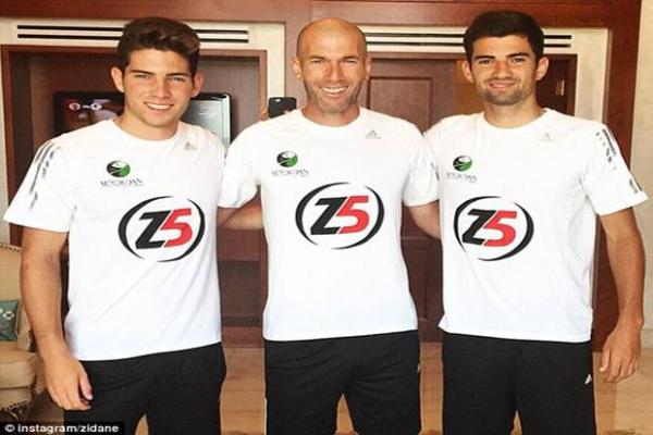 Dua Putra Zinedine Zidane Masuk Skuat Real Madrid