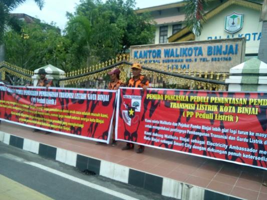 Pemuda Pancasila Peduli Penuntasan Masalah Listrik di Binjai