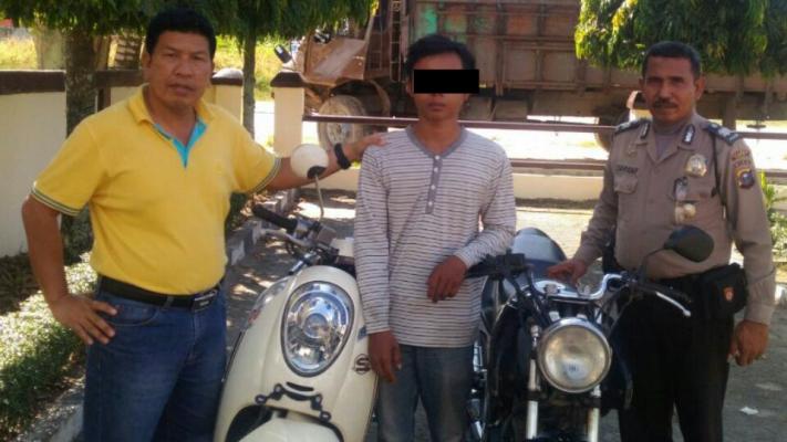 Anggota Polsek Tapung gagalkan aksi CuRanmor
