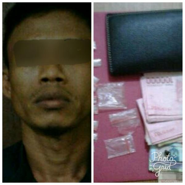 Hendak melakukan transaksi narkoba pria ini di amankan polisi